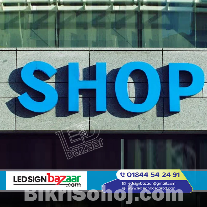Acrylic Top Letter with Led Sign Board